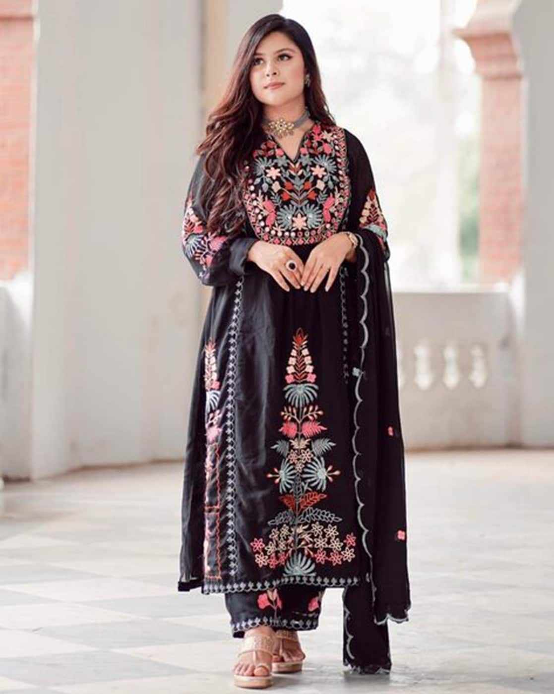 Timeless Full Embroidery Work Kurta Ensemble