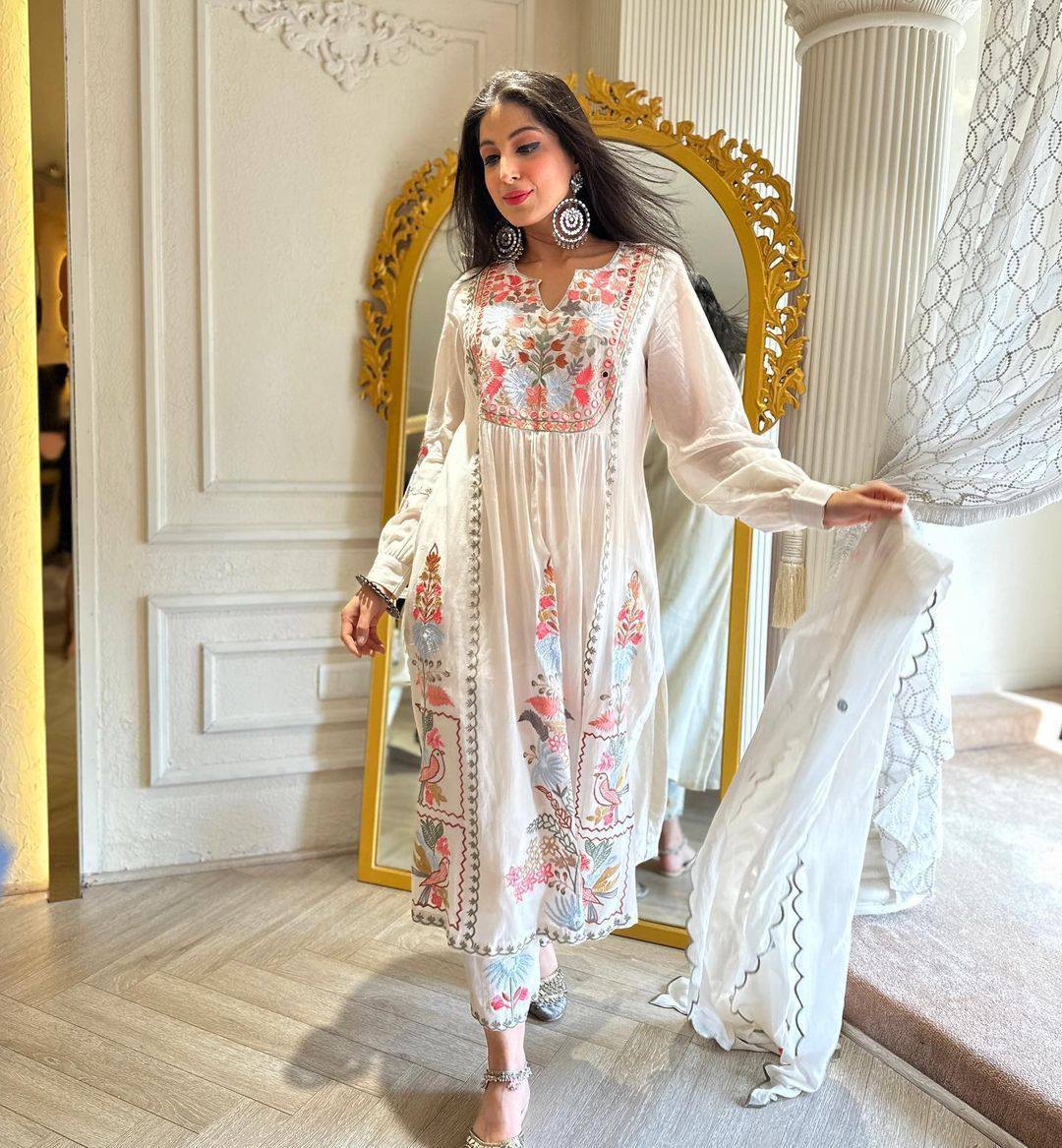 Timeless Full Embroidery Work Kurta Ensemble
