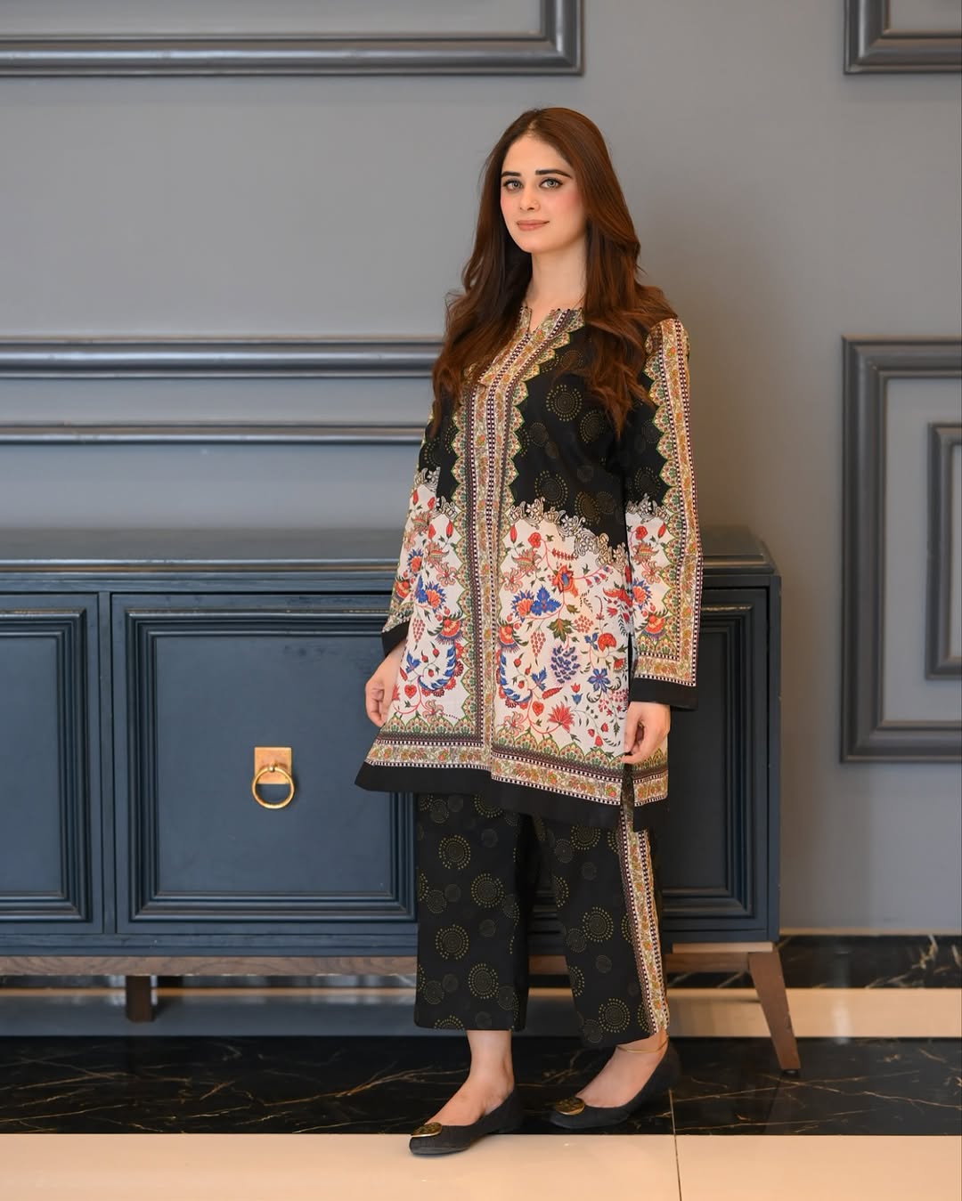 Elegant Pure Natural Crepe Co-Ord Set