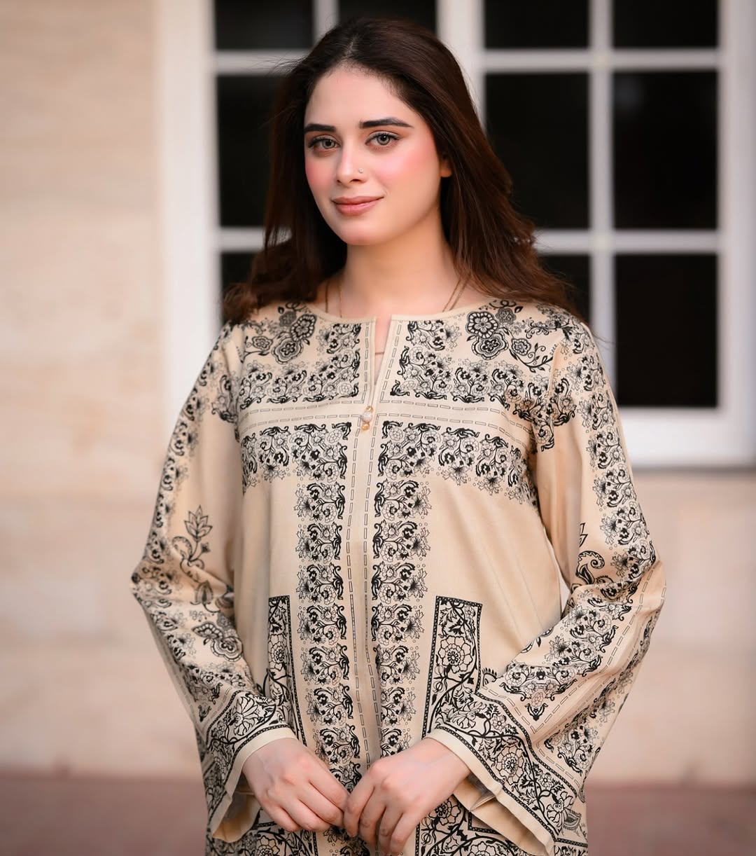 Elegant Pure Natural Crepe Co-Ord Set