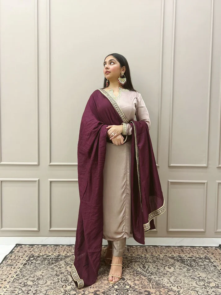 Heavy Roman Fabric Suit Set