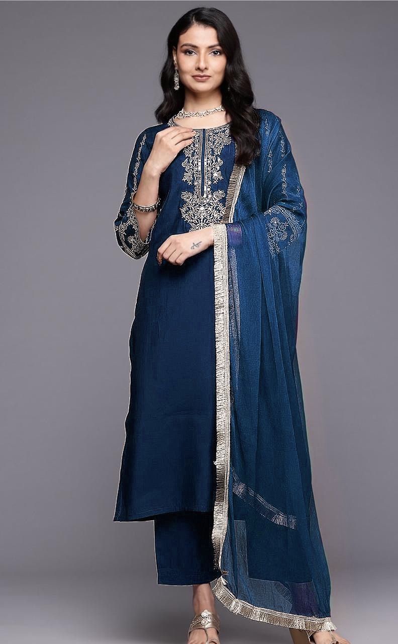 New Reyon Beautiful Suit Set with Dupatta