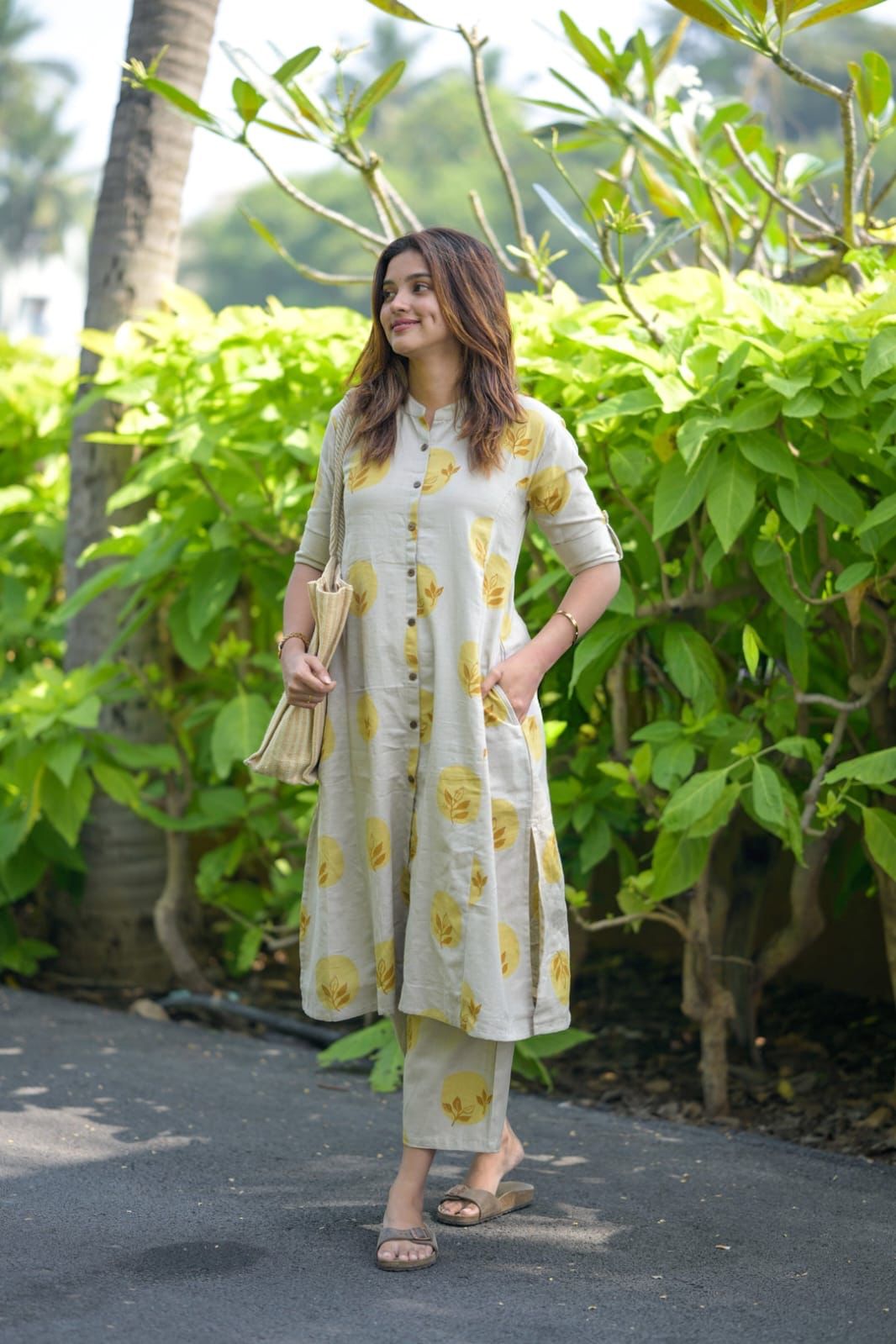 Premium Floral Fine Cotton Kurti & Palazzo Co-Ord Set