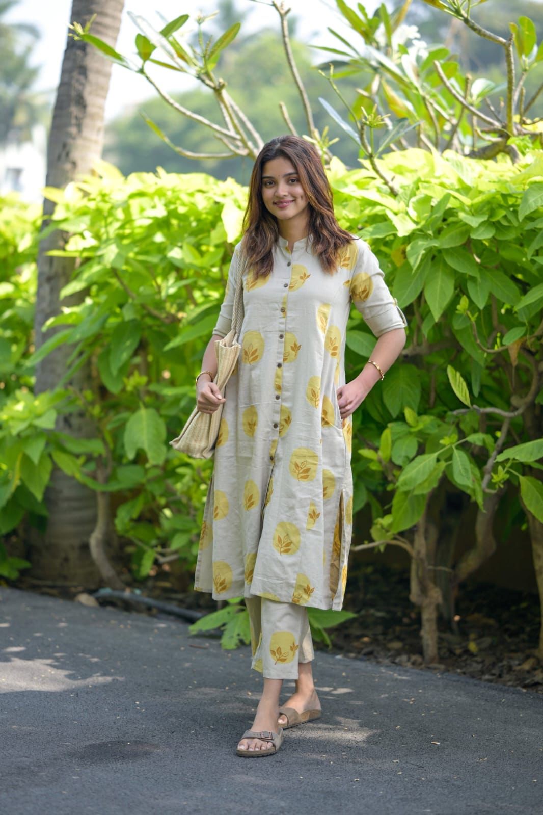Premium Floral Fine Cotton Kurti & Palazzo Co-Ord Set