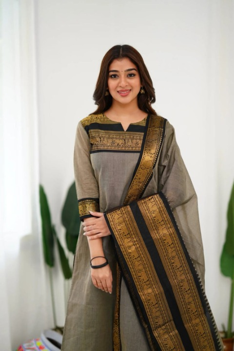 Elegant South Cotton Salwar Set