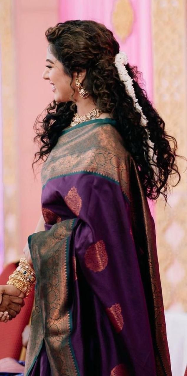 Elegant Soft Lichi Silk Saree with Jacquard Work