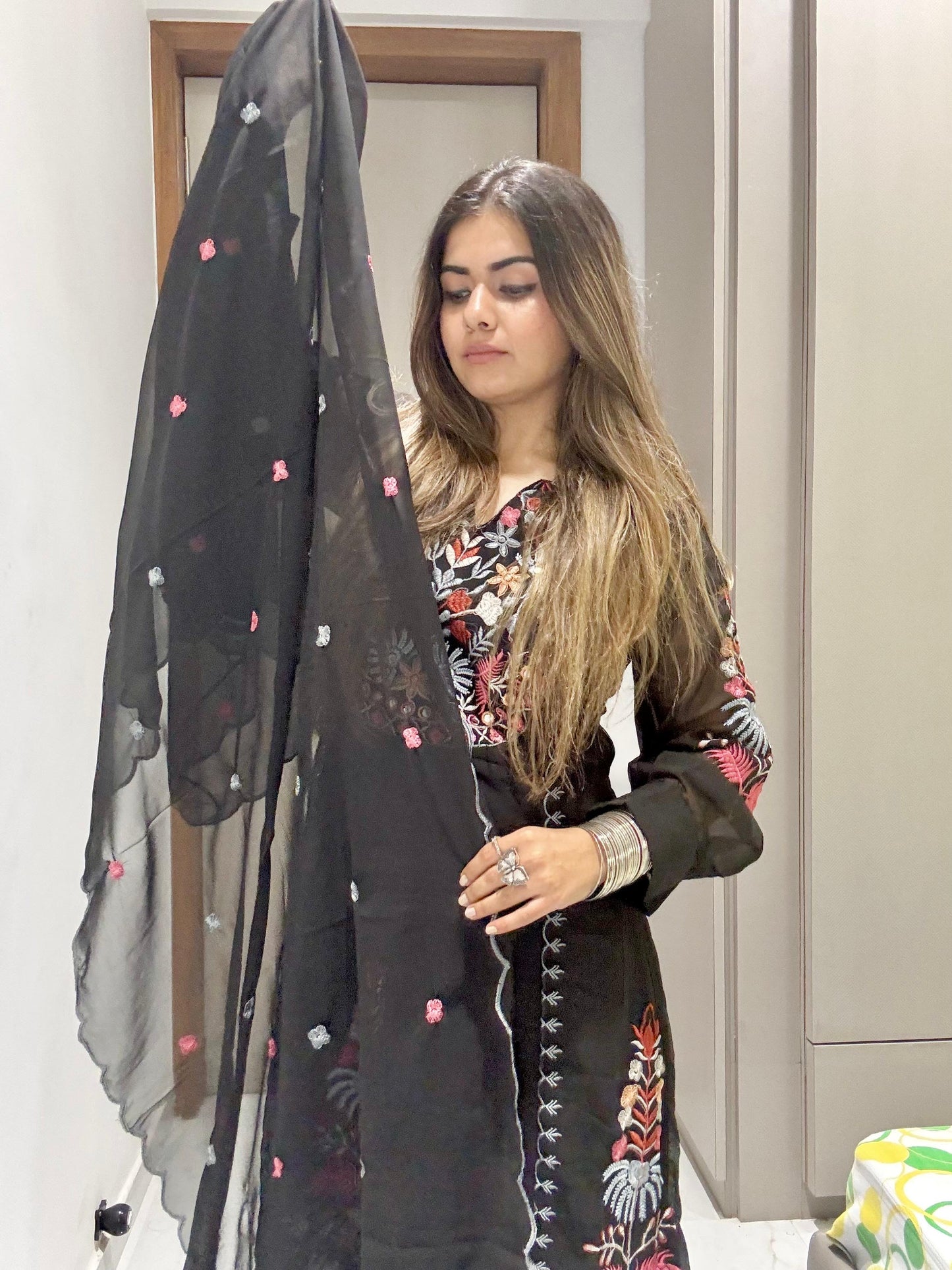 Timeless Full Embroidery Work Kurta Ensemble