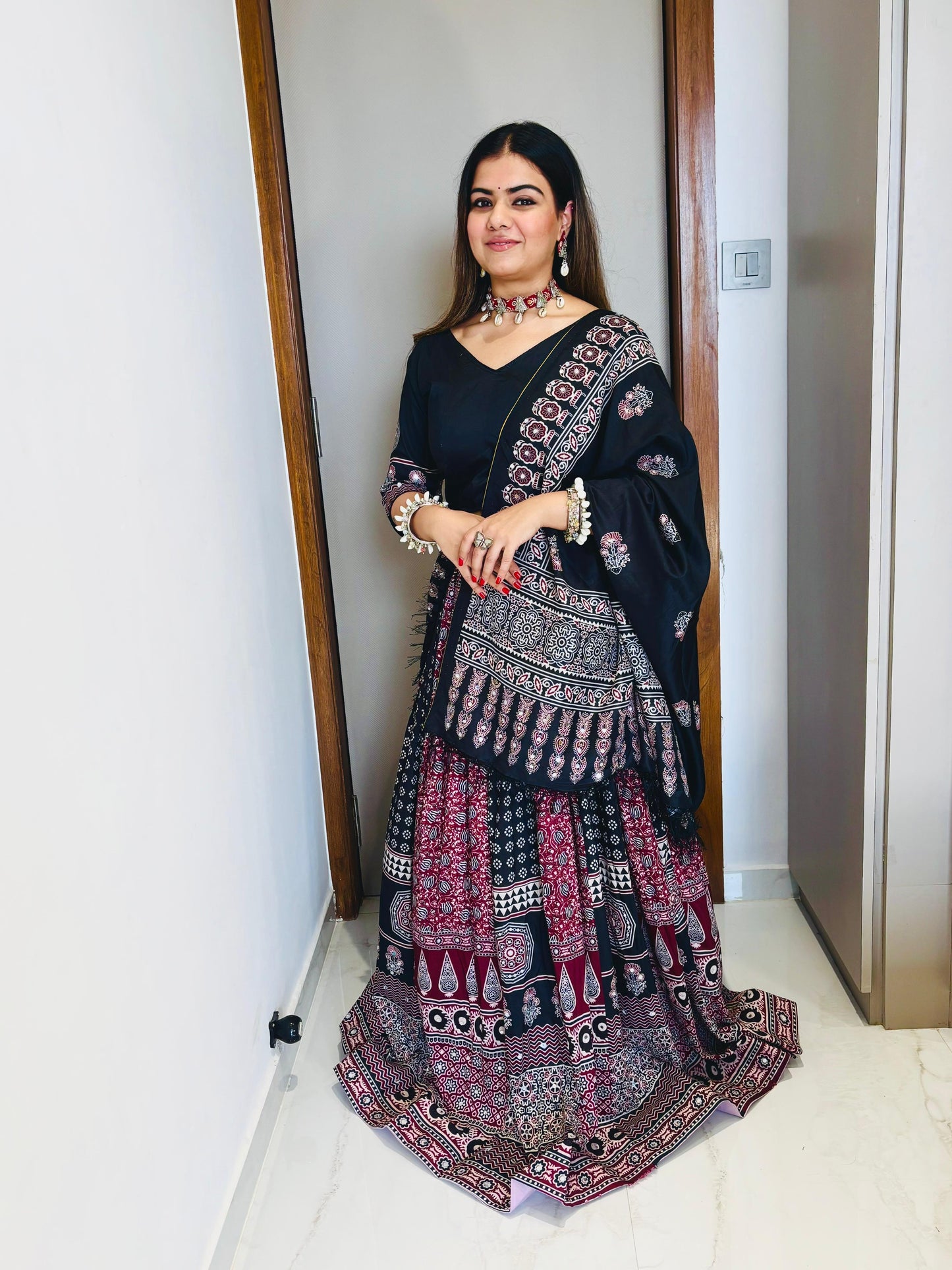 Muslin Cotton Digital Print Lehenga Choli