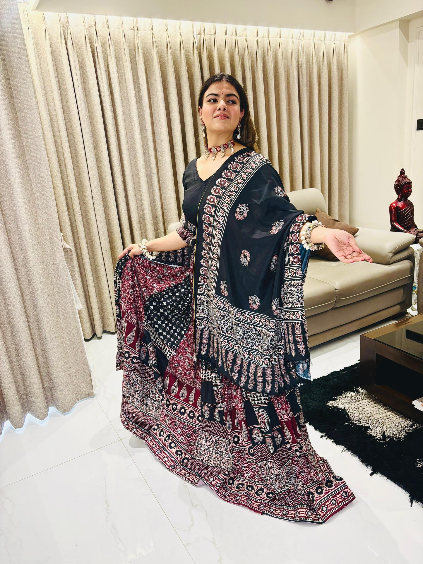 Muslin Cotton Digital Print Lehenga Choli