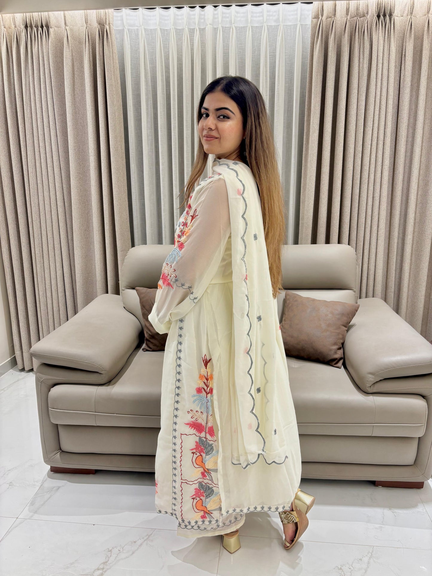 Timeless Full Embroidery Work Kurta Ensemble
