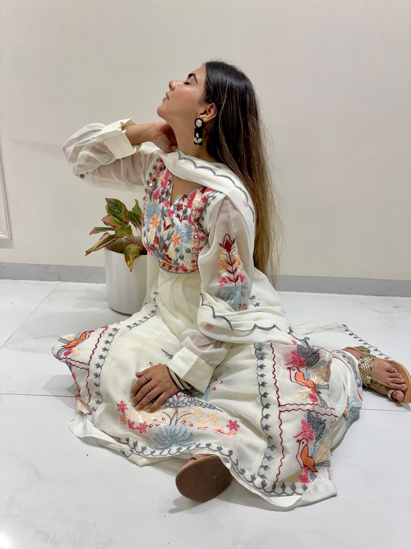 Timeless Full Embroidery Work Kurta Ensemble
