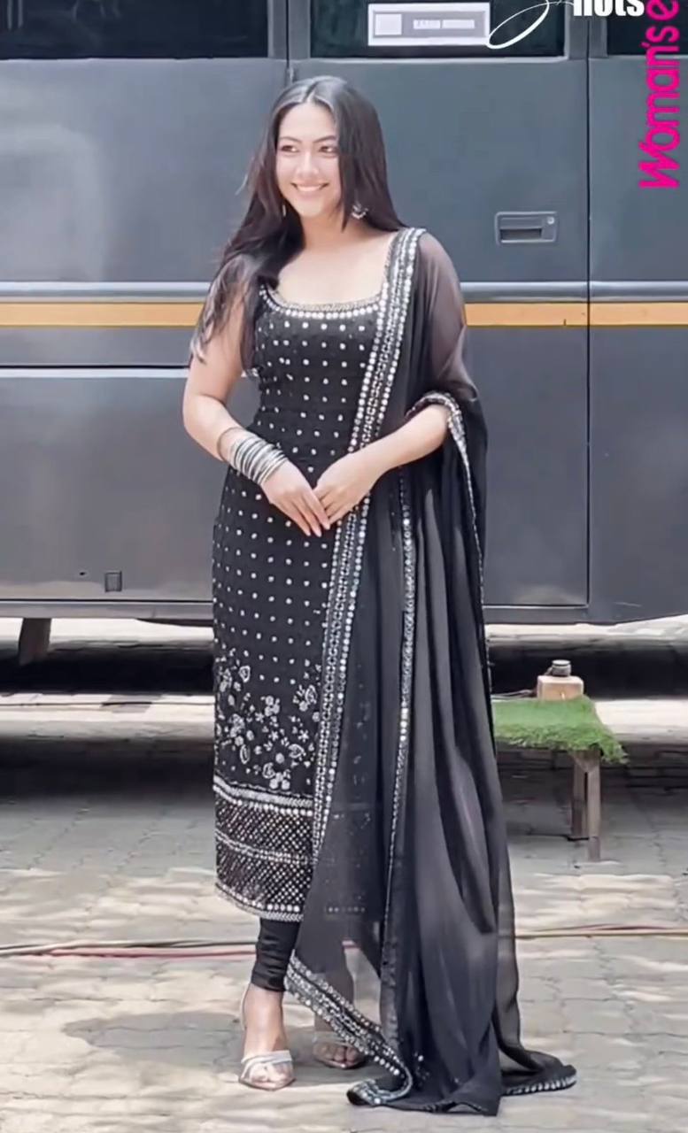 Exclusive Black 3-Piece Designer Kurta Set
