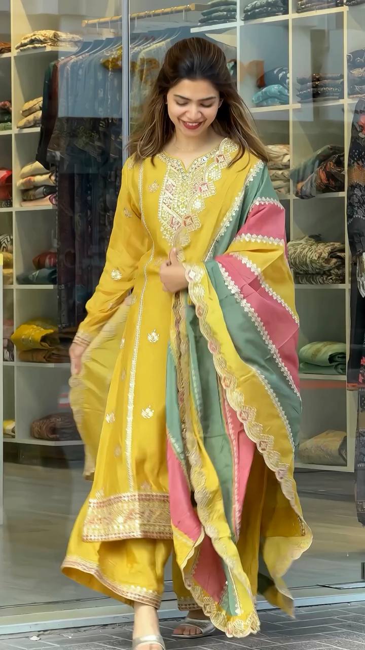 Designer Party Wear Heavy Faux Georgette Set