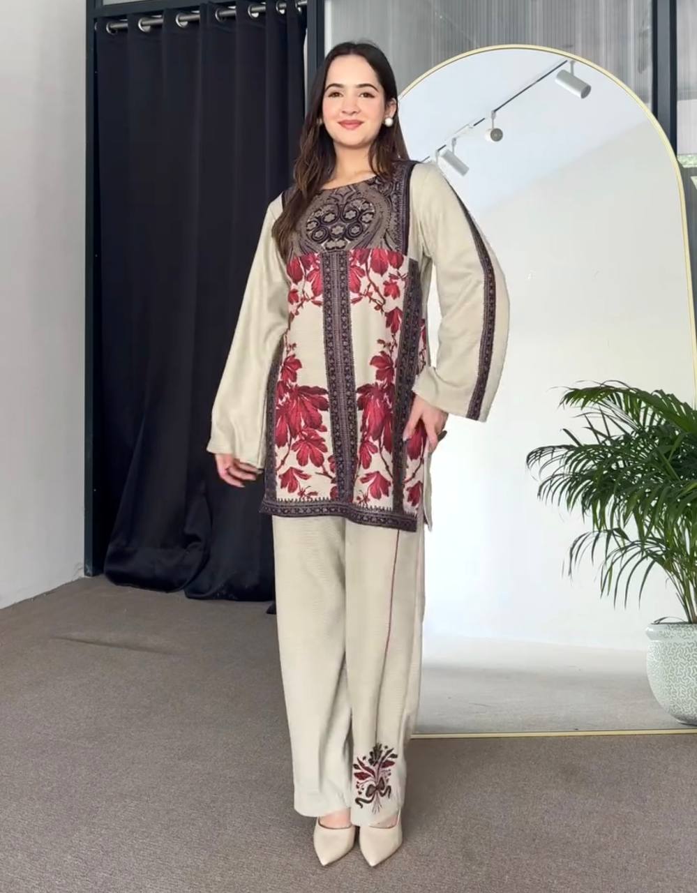 Trendy Pure Natural Crepe Digital Print Co-Ord Set