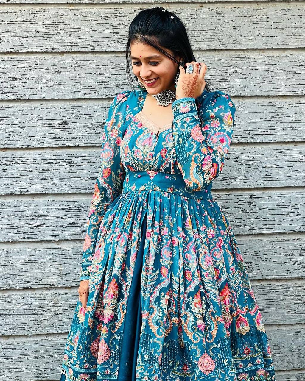 Printed Rayon Top With Ethnic Charm & Full Flair Lehenga
