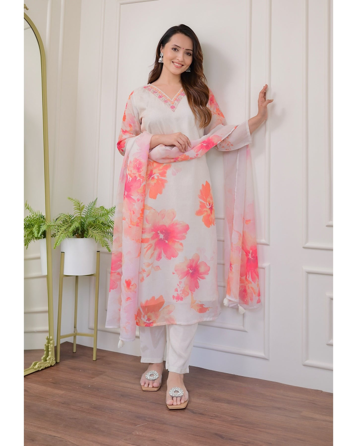 PREMIUM ORGANZA TUBBY KURTA SET