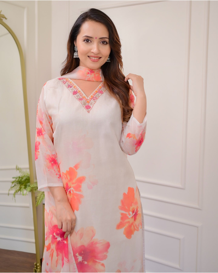 PREMIUM ORGANZA TUBBY KURTA SET