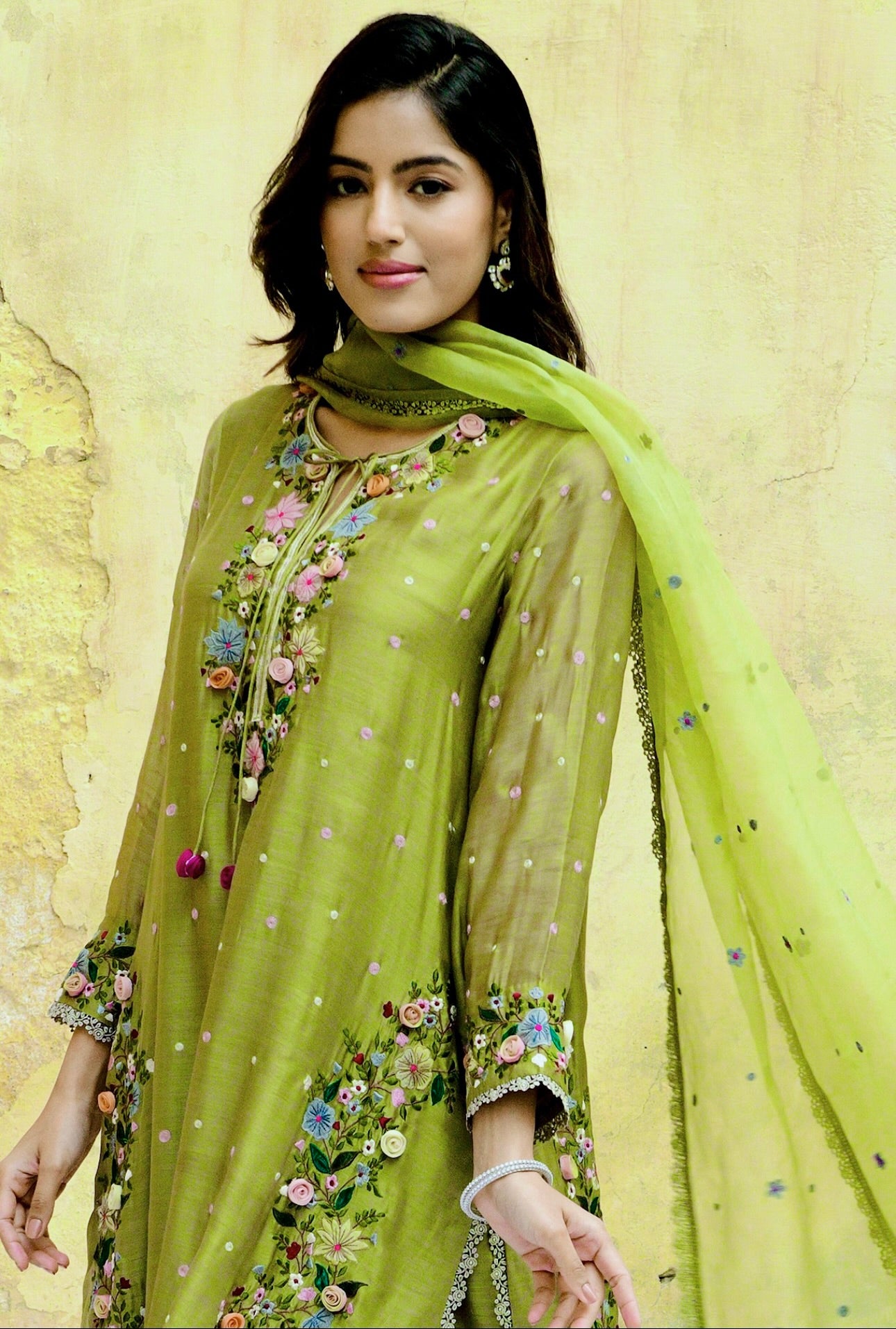 Designer Embroidered Georgette Suit Set