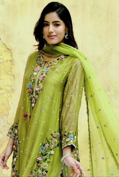 Designer Embroidered Georgette Suit Set