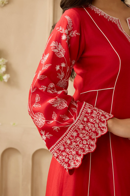 NEW BEAUTIFUL ROMAN SILK KURTA SET