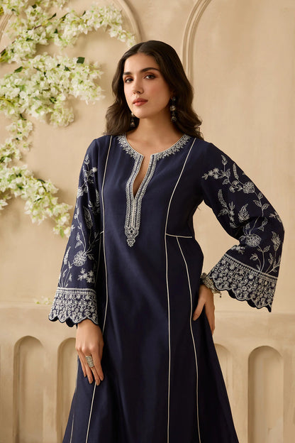 NEW BEAUTIFUL ROMAN SILK KURTA SET