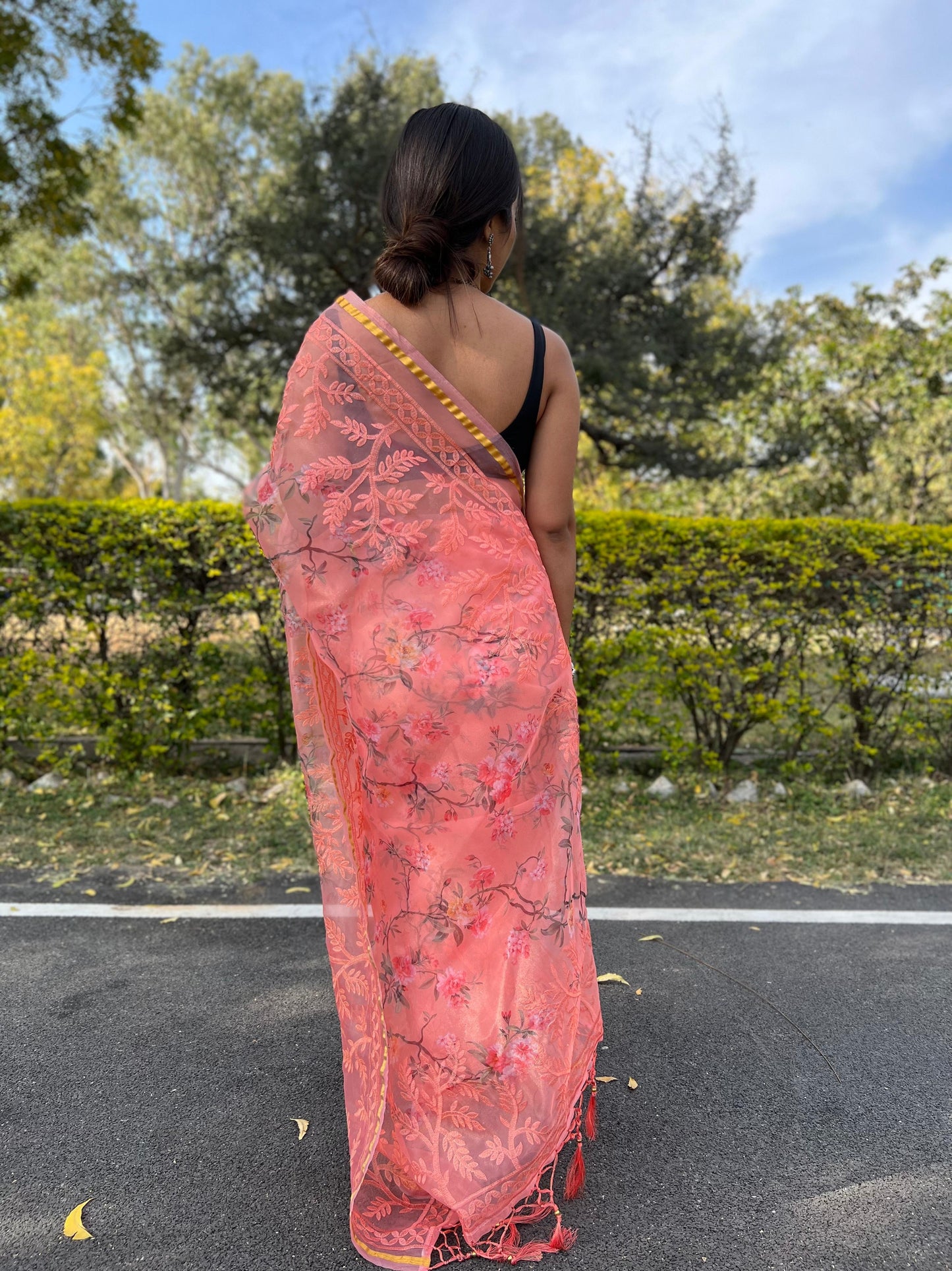 Premium organza saree