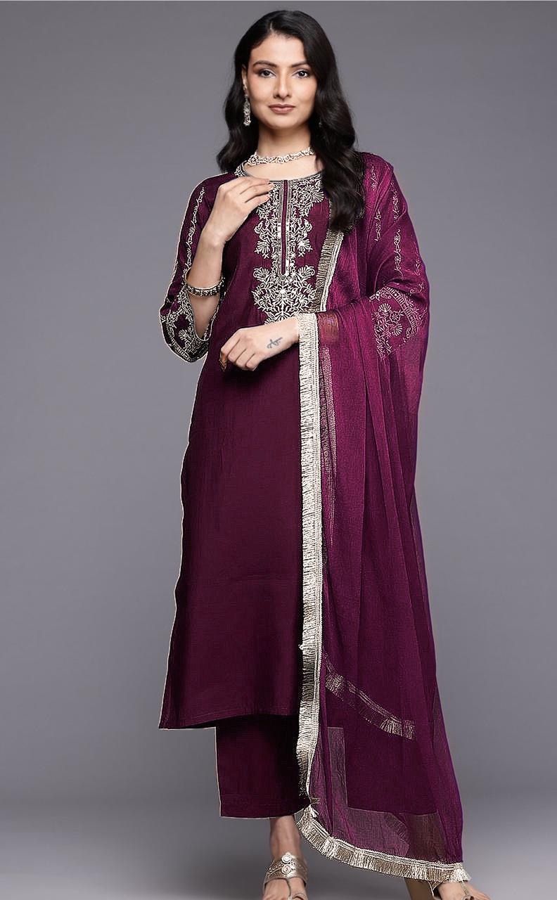 New Reyon Beautiful Suit Set with Dupatta