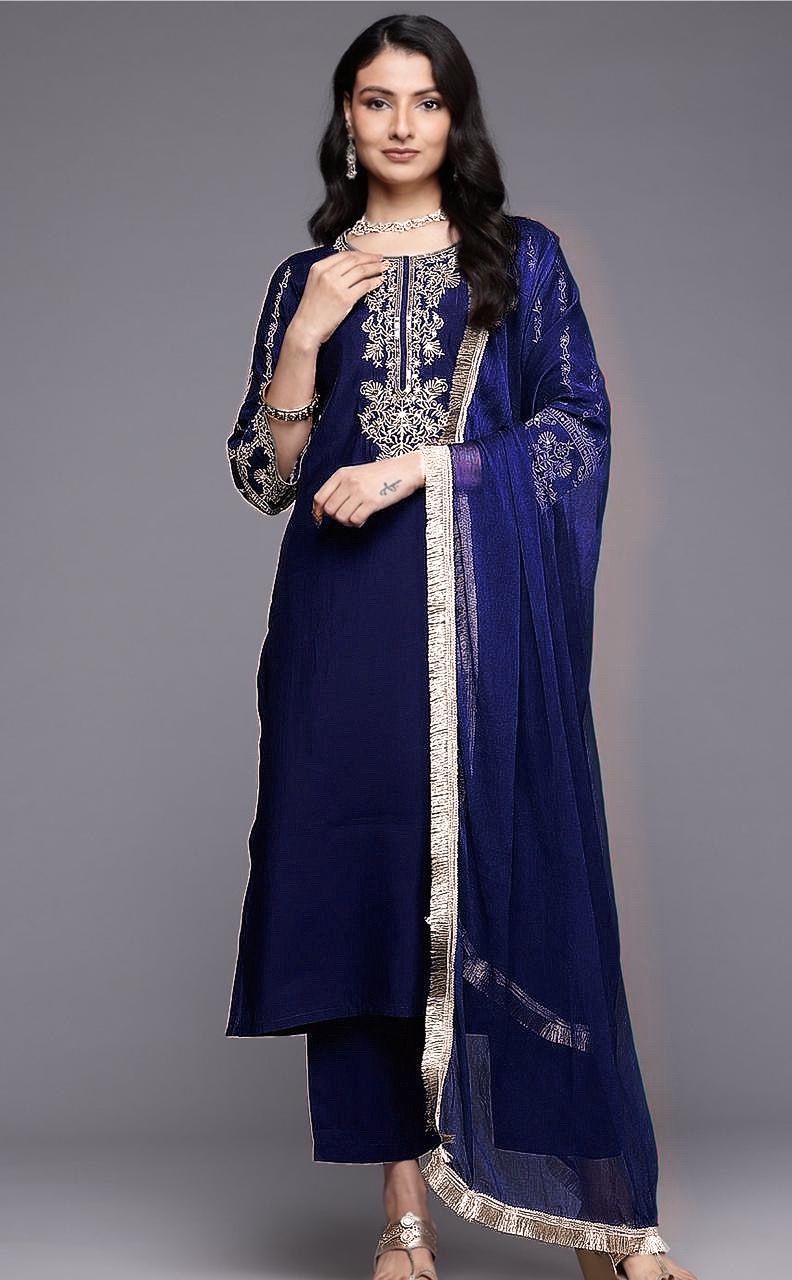 New Reyon Beautiful Suit Set with Dupatta