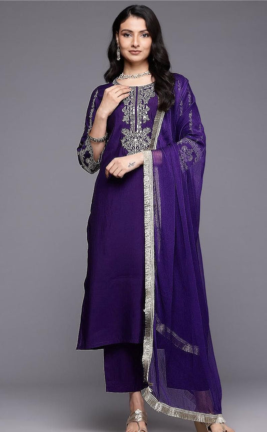 New Reyon Beautiful Suit Set with Dupatta