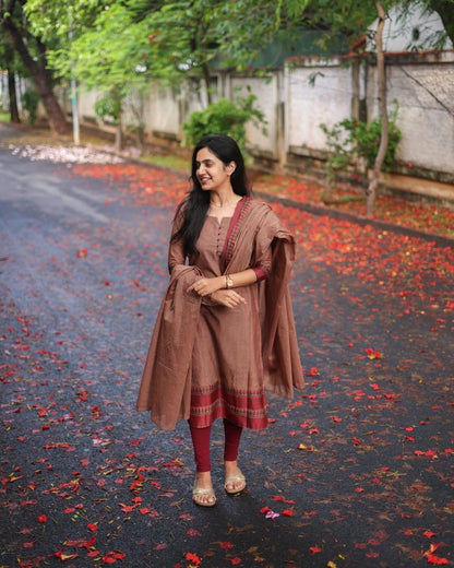 Elegant Kanchi Cotton Suit Set