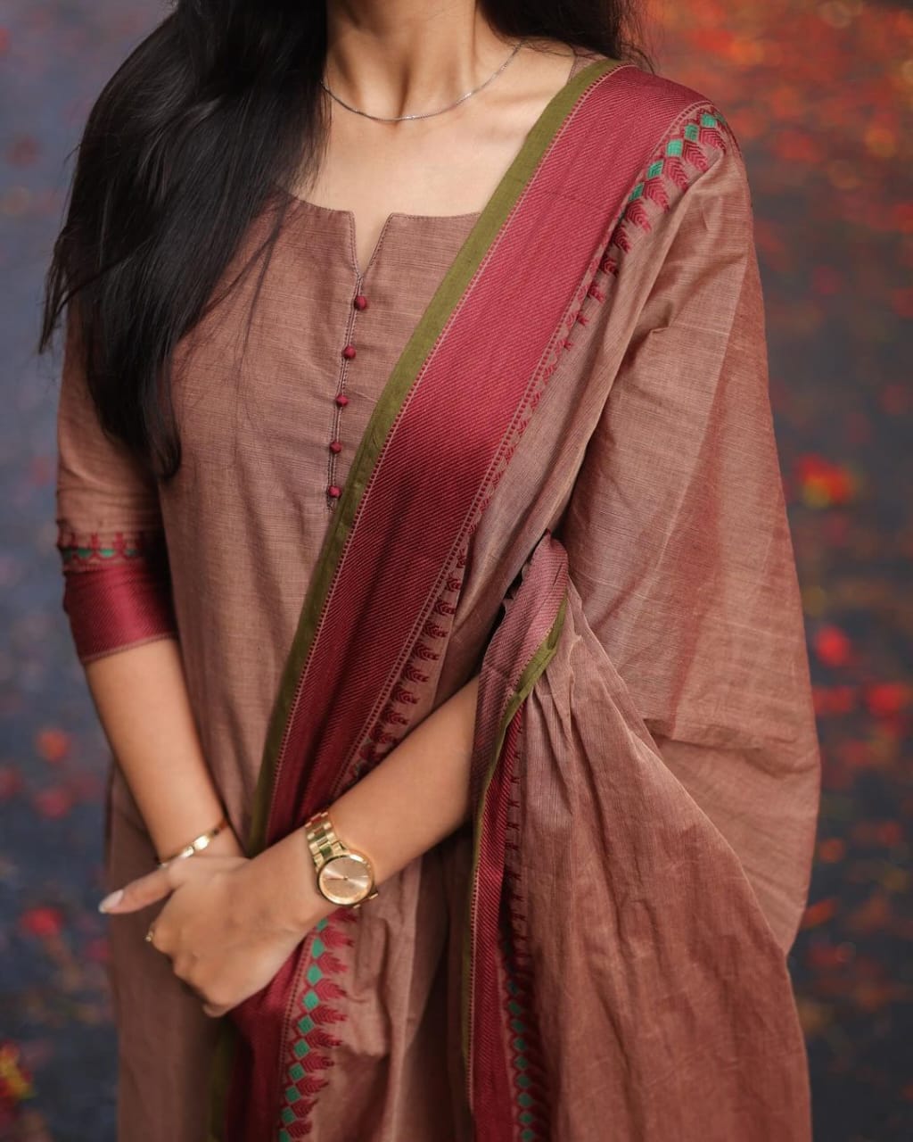 Elegant Kanchi Cotton Suit Set