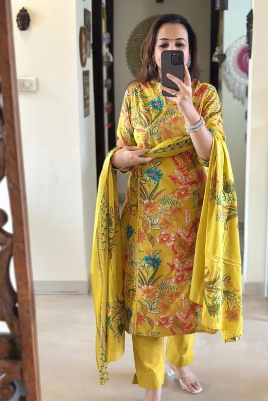 FANCY FESTIVE WEAR COTTON KURTI