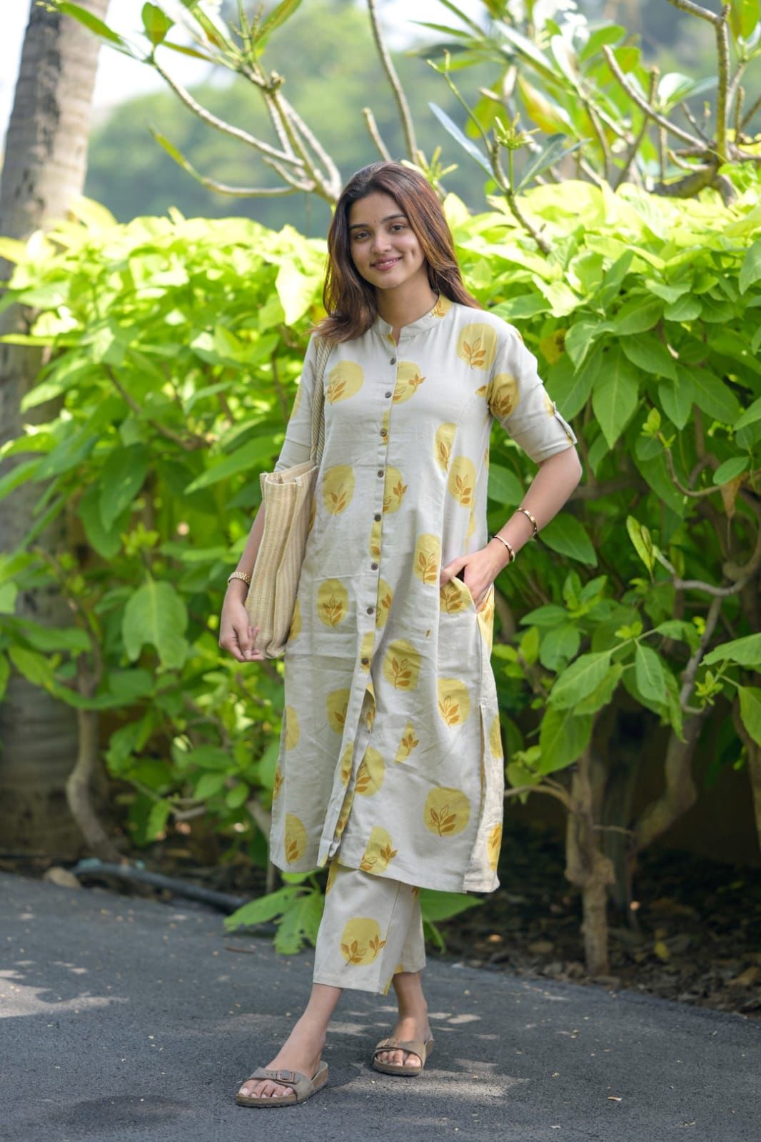 Premium Floral Fine Cotton Kurti & Palazzo Co-Ord Set