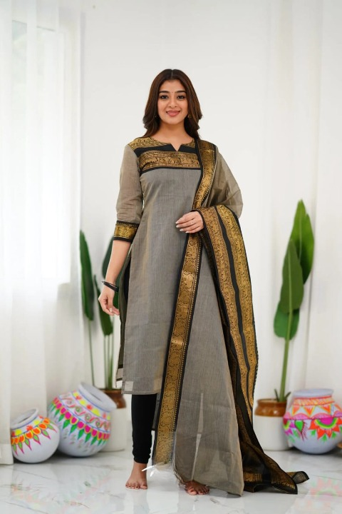 Elegant South Cotton Salwar Set