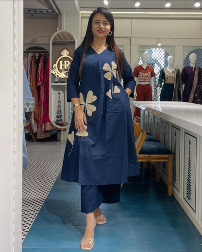 Stylish Patchwork 2-Piece Coord Set