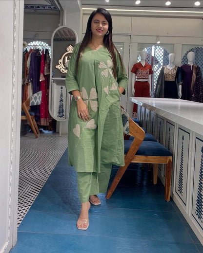 Stylish Patchwork 2-Piece Coord Set