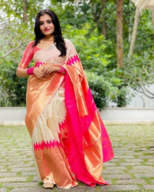 Kanchan Lichi Weaves Soft Lichi Silk Saree