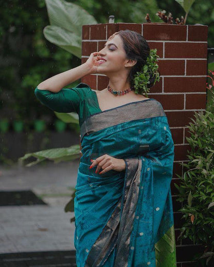 Elegant Soft Lichi Silk Saree
