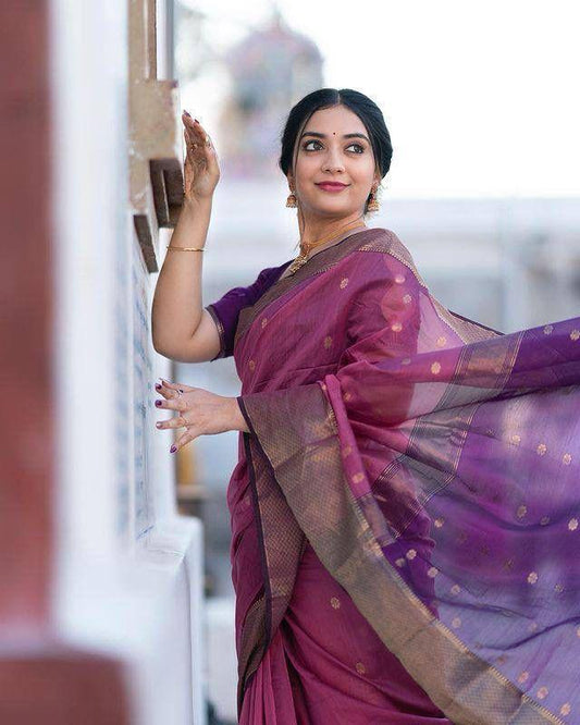 NEW BEAUTIFUL SOFT LICHI SILK SAREE