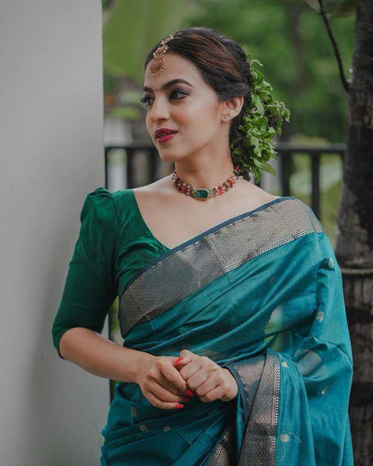 Elegant Soft Lichi Silk Saree