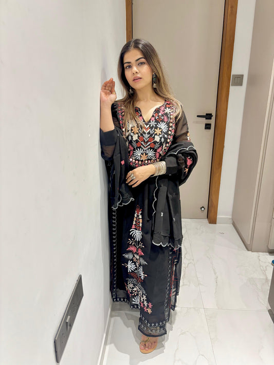 Timeless Full Embroidery Work Kurta Ensemble