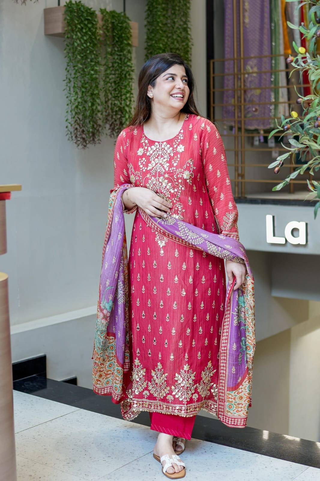 Pure Handwork & Gota Heavy Work Kurti Set
