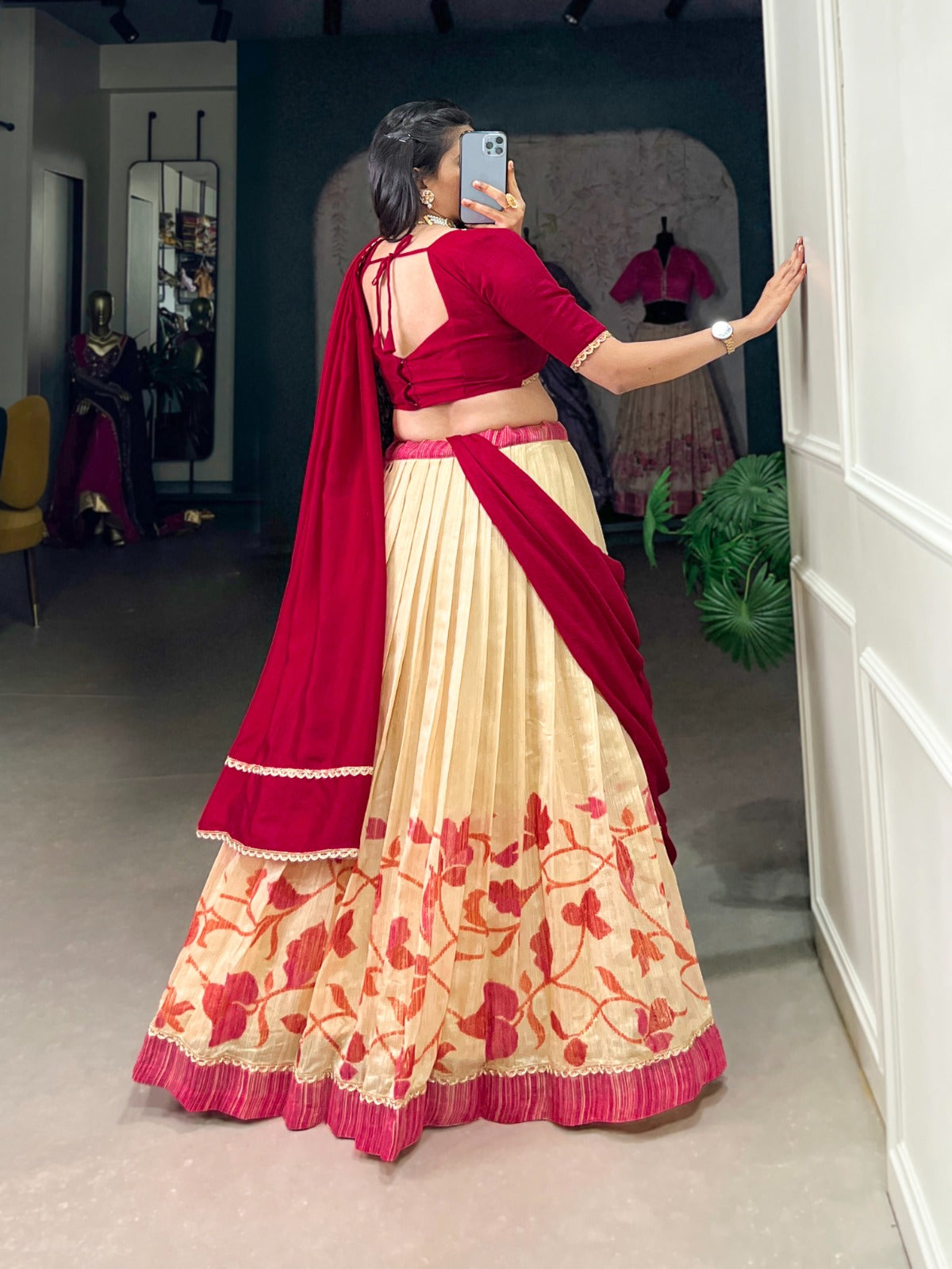 BEAUTIFUL PERFECTION VICHITRA SILK LEHENGA CHOLI