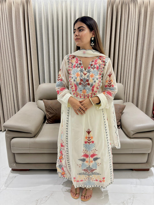 Timeless Full Embroidery Work Kurta Ensemble