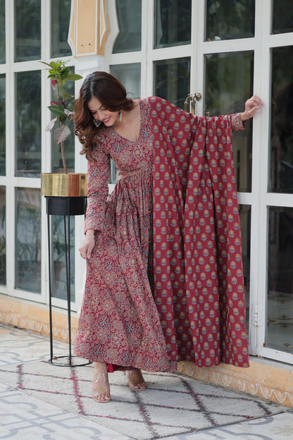 PURE COTTON KURTA BOTTOM WITH DUPATTA
