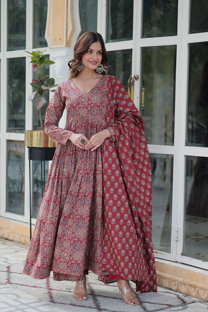 PURE COTTON KURTA BOTTOM WITH DUPATTA