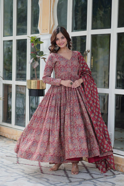 PURE COTTON KURTA BOTTOM WITH DUPATTA
