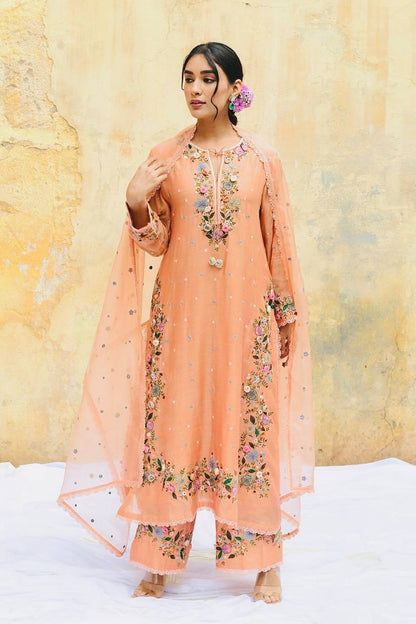 Designer Embroidered Georgette Suit Set