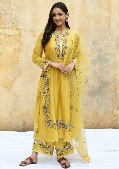 Designer Embroidered Georgette Suit Set