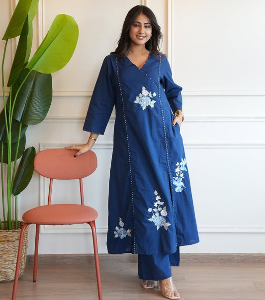 Radiate Timeless Elegance with Our Pure South Cotton Suit Set